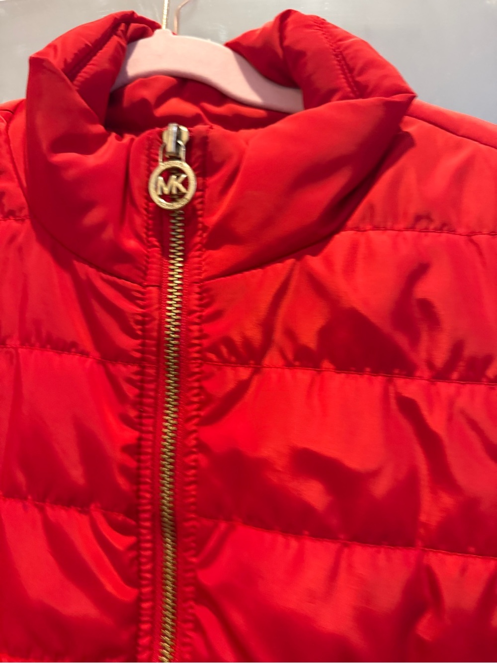 Michael Kors Women’s Red Puffer Jacket Size Small